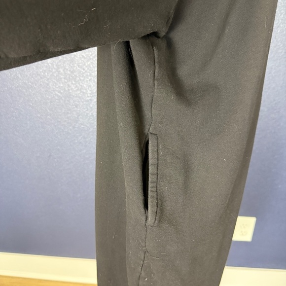 Aeneontrue black funnel neck oversized sweatshirt dress, OS - Picture 6 of 9